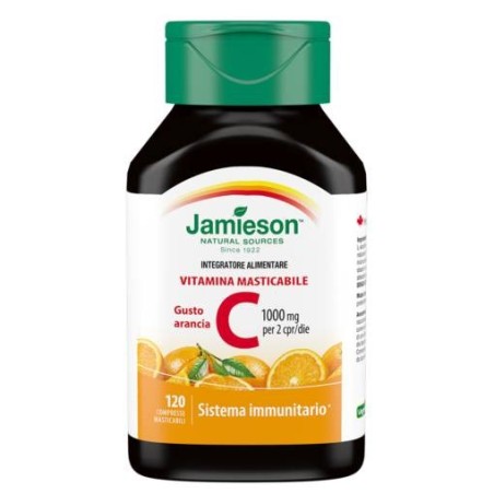 Biovita Jamieson Vitamina C 1000 Masticabile Arancia 120 Compresse