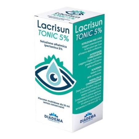 Diadema Farmaceutici Soluzione Oftalmica Ipertonica Lacrisun Tonic 5% 10 Ml