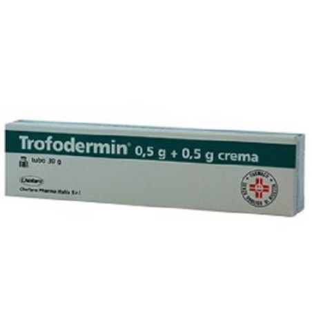 Sit Laboratorio Farmac. Trofodermin 500 Mg/100 G + 500 Mg/100 G Crema Clostebol Acetato + Neomicina Solfato