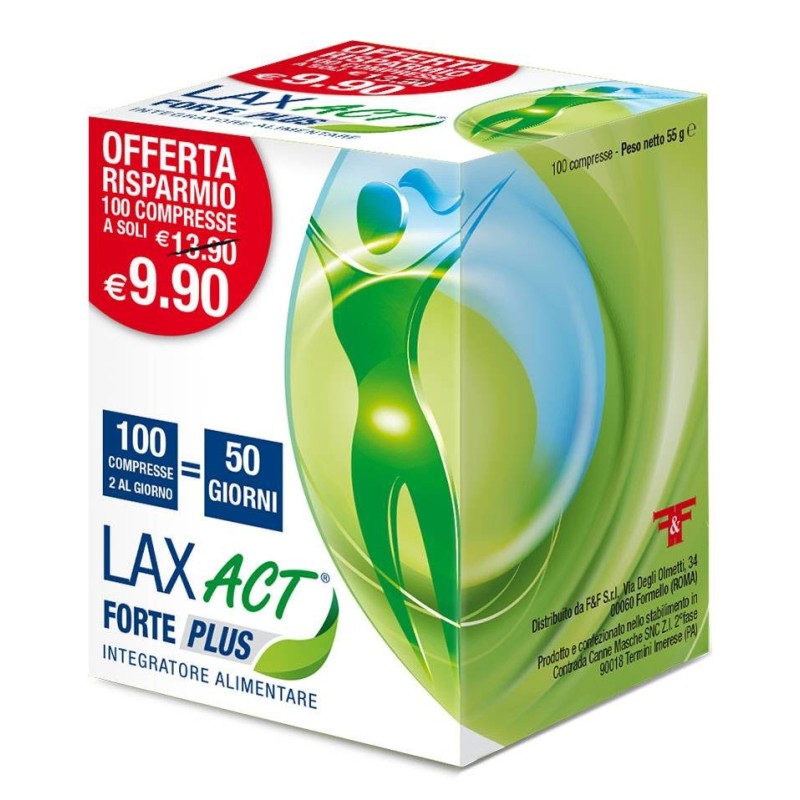 F&f Lax Act Forte Plus 100 Compresse