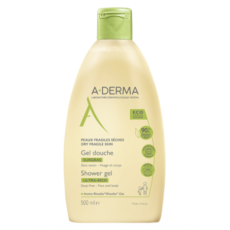 Aderma Les Indispensables Gel Doccia Surgras 500 Ml