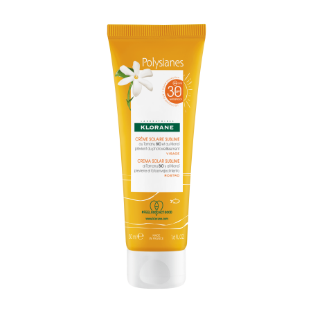 Klorane Les Polysianes Crema Viso Tamanu Bio&monoi Spf30 50 Ml