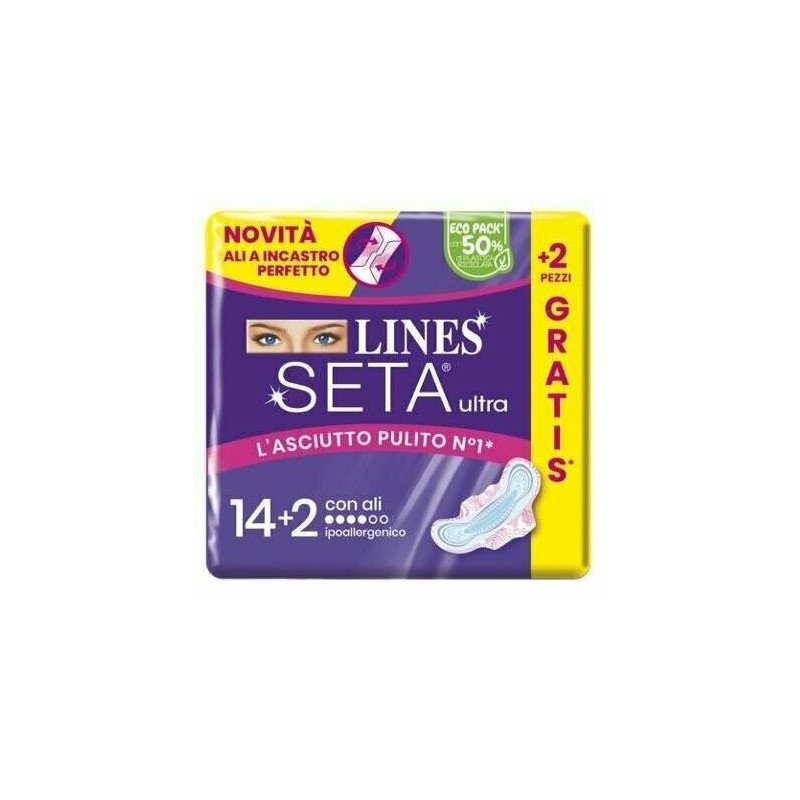 Fater Lines Seta Ultra Assorbenti Ali Cp 14+2 Pezzi