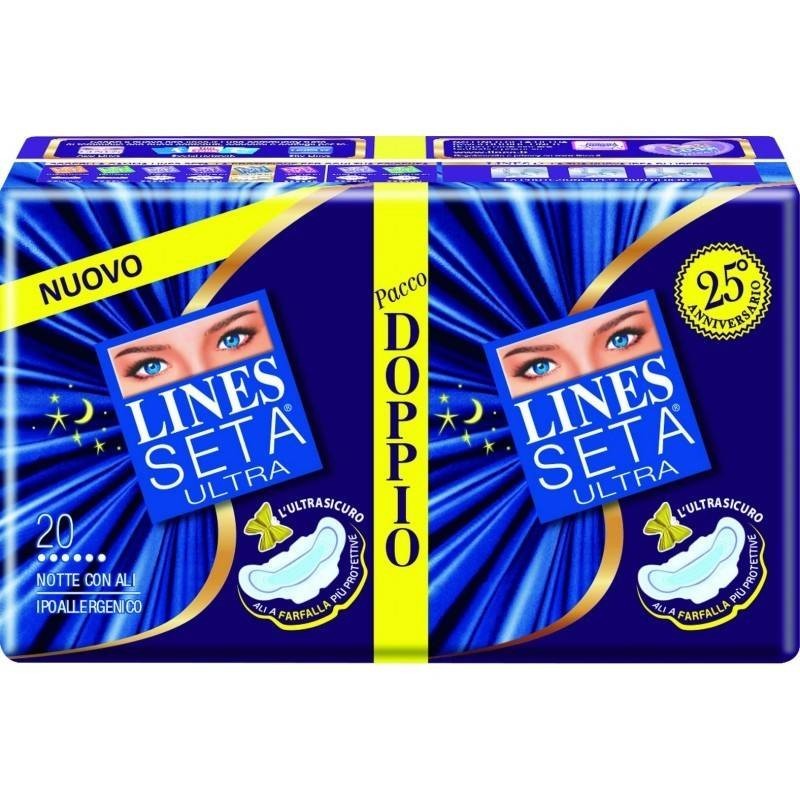 Fater Lines Seta Ultra Assorbenti Notte Vp Dwct 16 Pezzi