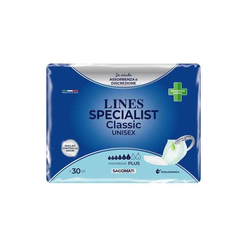 Fater Pannolone Sagomato Lines Specialist Classic Plus 30 Pezzi