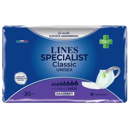 Fater Pannolone Per Incontinenza Lines Special Classic Sagomato Maxi 30 Pezzi