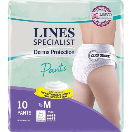 Fater Pannolone Per Incontinenza Lines Specialist Derma Pants Maxi M 10 Pezzi