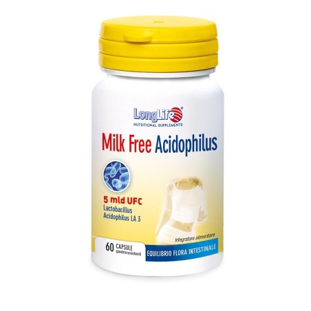 Longlife Milk Free Acidophilus 60 Capsule Vegetali