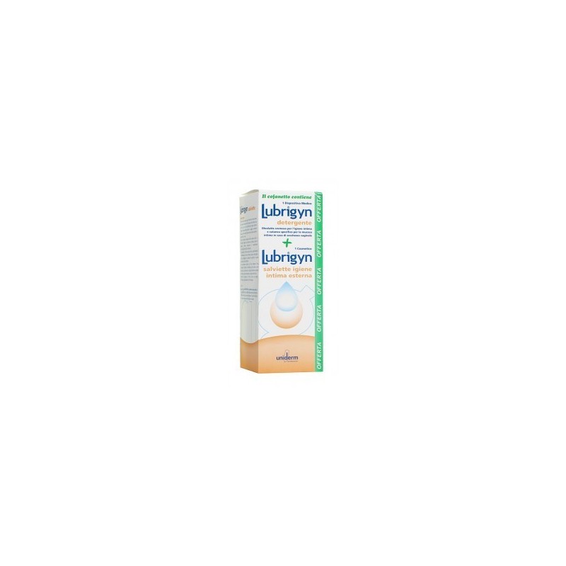 Uniderm Farmaceutici Lubrigyn Cofanetto Detergente 200 Ml + 15 Salviettine