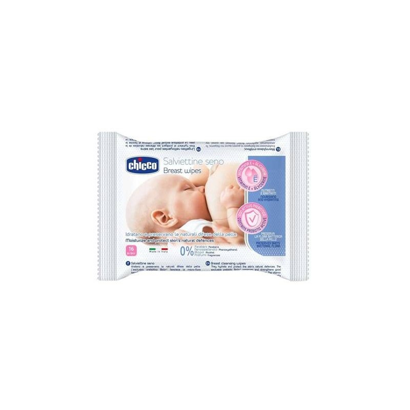 Chicco Salviette Detergenti Per Il Seno 16 Pezzi