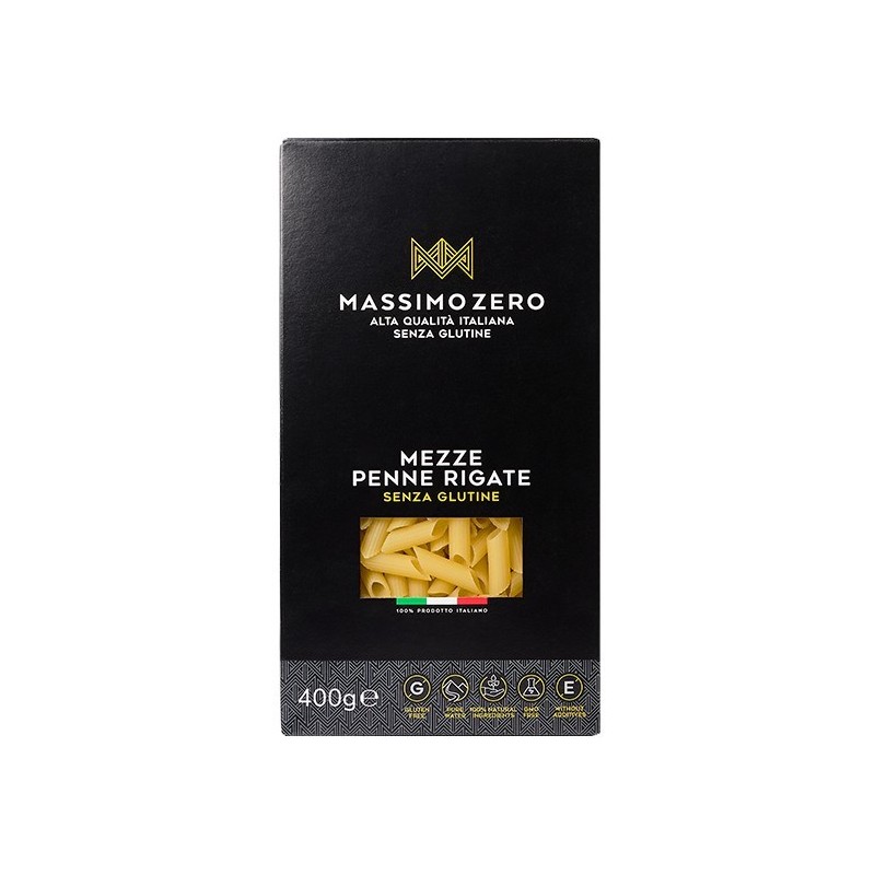 Massimo Zero Mezze Penne Rigate 400 G