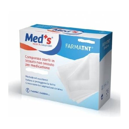 Farmac-zabban Medicazione Meds Farmatessuto Non Tessuto Assorbente 10x10cm 6 Pezzi