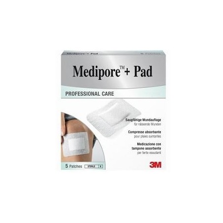 3m Italia Medicazione Medipore+pad 10x10cm 5pezzi