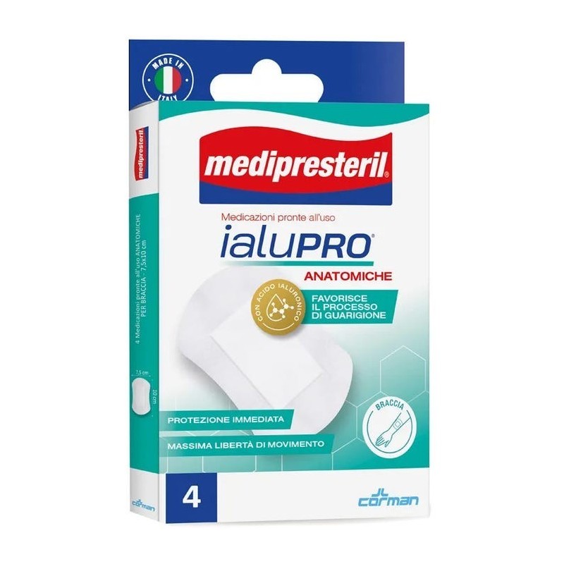 Corman Medipresteril Ialupro Braccia 7,5x10 Cm 4 Pezzi