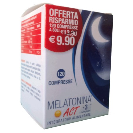 F&f Melatonina Act +3 Complex 120 Compresse