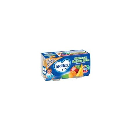 Danone Nutricia Soc. Ben. Mellin Omogeneizzato Albicocca Banana Mela 100 G 2 Pezzi