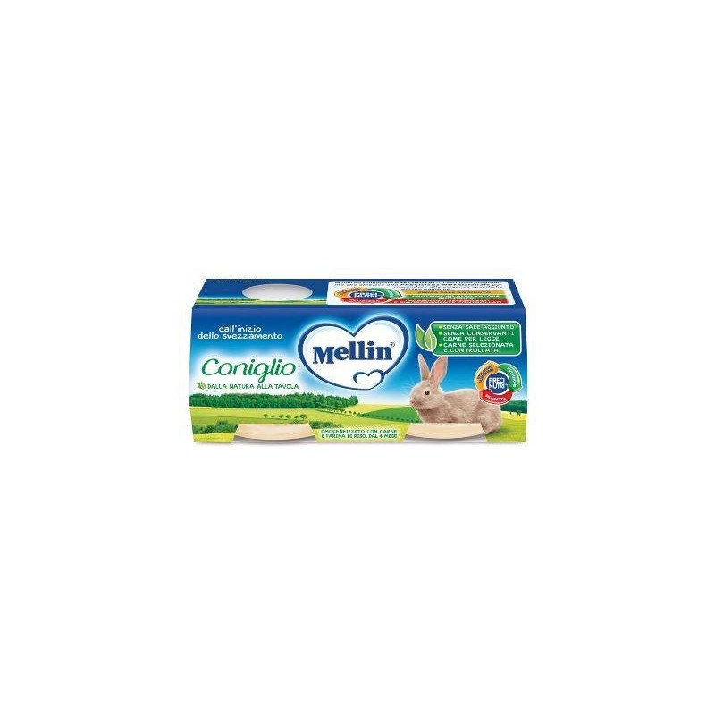 Danone Nutricia Soc. Ben. Mellin Omogeneizzato Coniglio 2 X 80 G