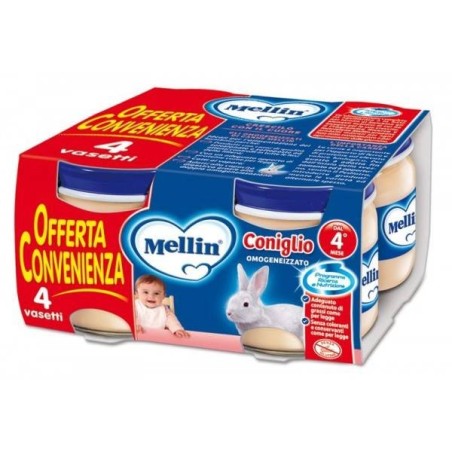 Danone Nutricia Soc. Ben. Mellin Omogeneizzato Coniglio 4x80 G