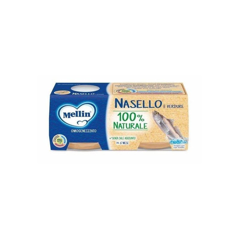 Danone Nutricia Soc. Ben. Mellin Omogeneizzato Nasello 2 X 80 G