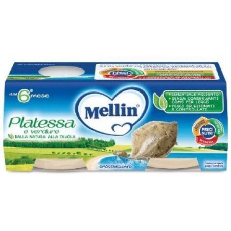 Danone Nutricia Soc. Ben. Mellin Omogeneizzato Platessa 2x80 G