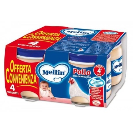 Danone Nutricia Soc. Ben. Mellin Omogeneizzato Pollo 4x80 G