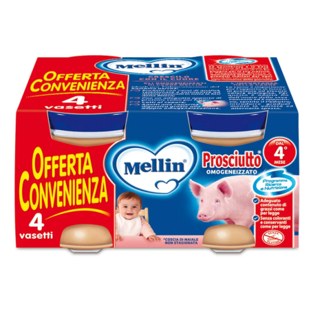 Danone Nutricia Soc. Ben. Mellin Omogeneizzato Prosciutto 4 X 80g