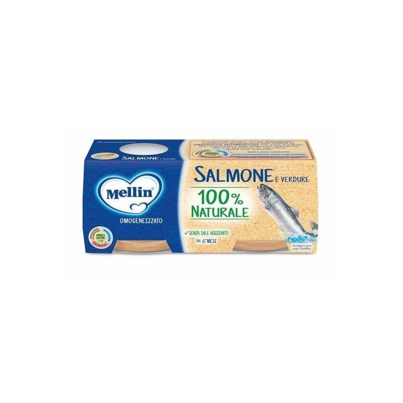 Danone Nutricia Soc. Ben. Mellin Omogeneizzato Salmone 2 X 80 G