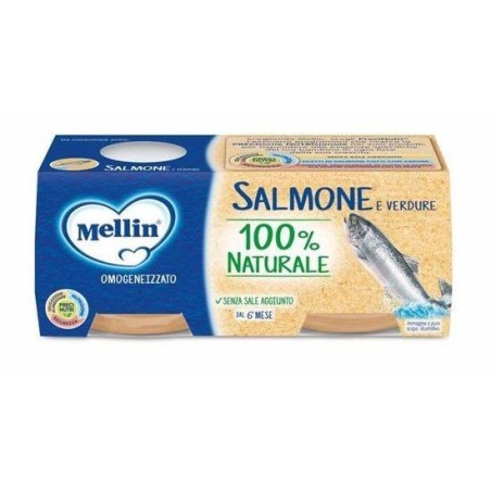 Danone Nutricia Soc. Ben. Mellin Omogeneizzato Salmone 2 X 80 G