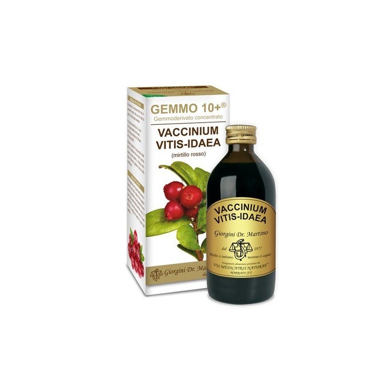 Dr. Giorgini Ser-vis Gemmo 10+ Mirtillo Rosso Liquido Analcolico 200 Ml