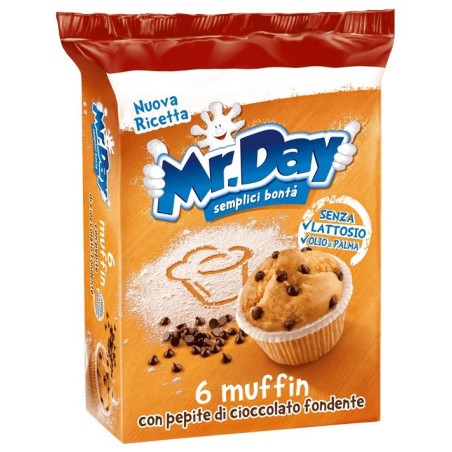 Vicenzi Mr Day Muffin Senza Glutine Con Pepite Di Cioccolato Fondente 6 X 42 G