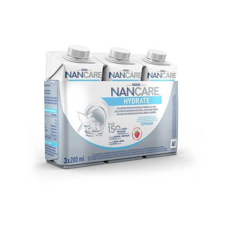 Nestle' Italiana Nancare Hydrate Liquido 3 Pezzi Da 200 Ml