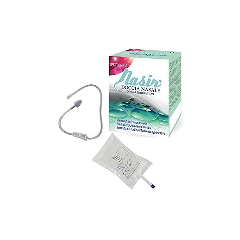 E. P. Medica Nasir Doccia Nasale Con Soluzione Fisiologica Ipertonica 8 Sacche 250 Ml + 1 Blister