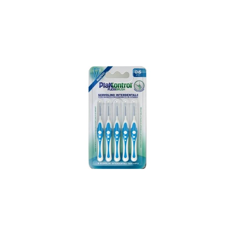 Ideco Plakkontrol Scovolino Interdentale Flexi Brush06 Blister 5 Pezzi