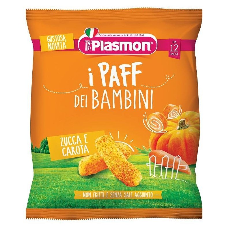 Plasmon Dry Snack Paff Zucca Carote 15 G