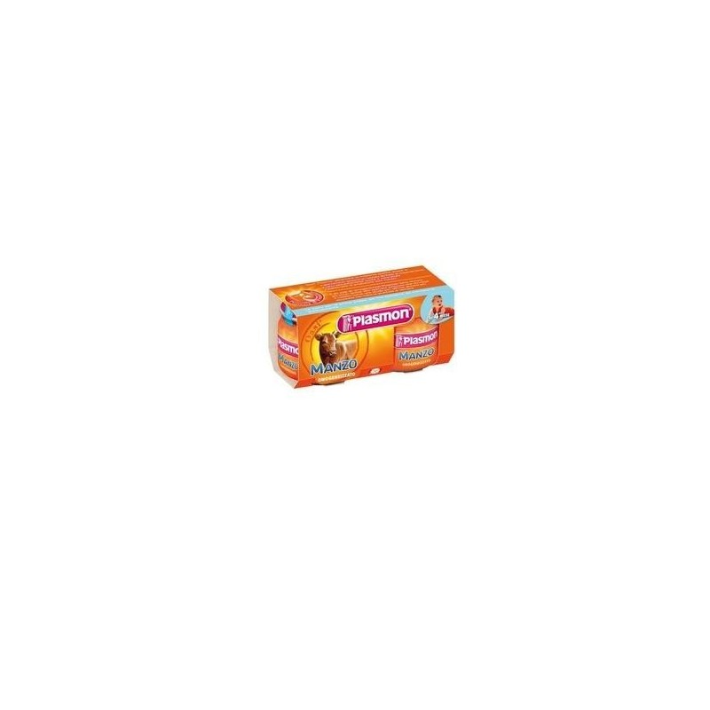 Plasmon Omogeneizzato Manzo 80 G X 2 Pezzi