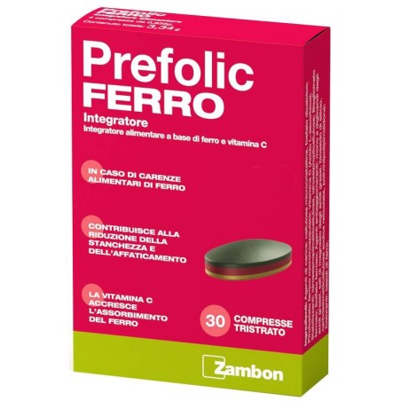 Zambon Italia Prefolic Ferro 30 Compresse