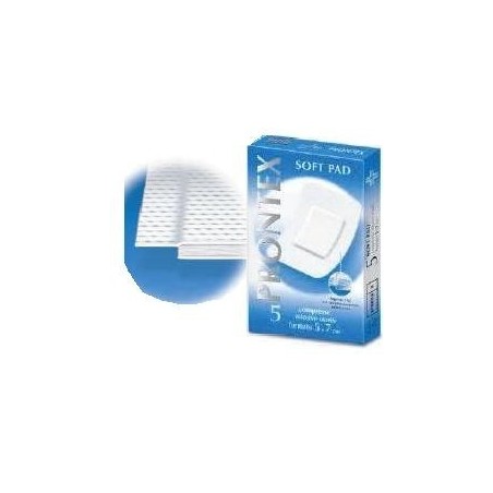 Safety Garza Prontex Soft Pad Compressa 5x7 Cm 5 Pezzi