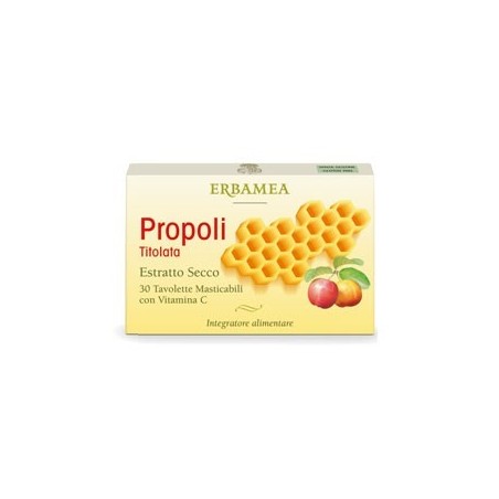 Erbamea Propoli Titolata 30 Tavolette Masticabili