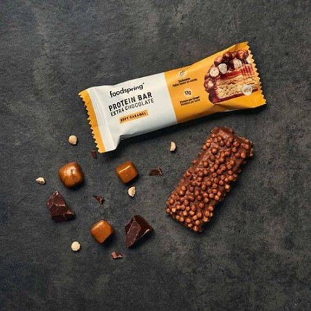 Foodspring Gmbh Protein Bar Extra Chocolate Soft Caramel 45 G