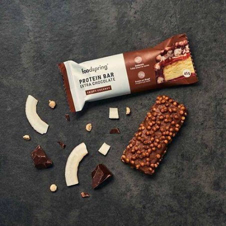 Foodspring Gmbh Protein Bar Extra Chocolate Crispy Coconut 45 G