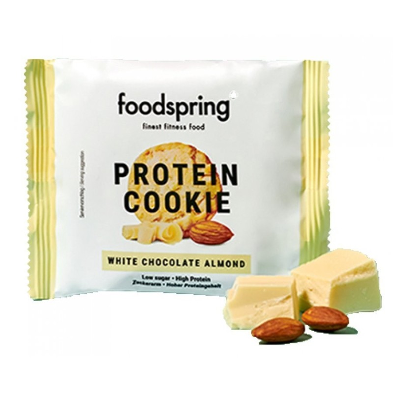 Foodspring Gmbh Protein Cookie Cioccolato Bianco E Mandorla 50 G