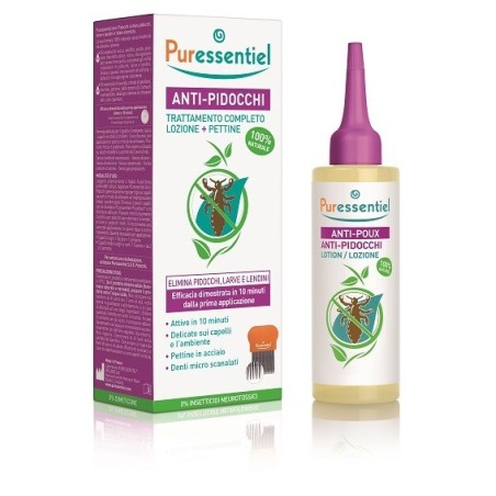 Alloga Italia Lozione Antipidocchi 100 Ml + Pettine Puressentiel