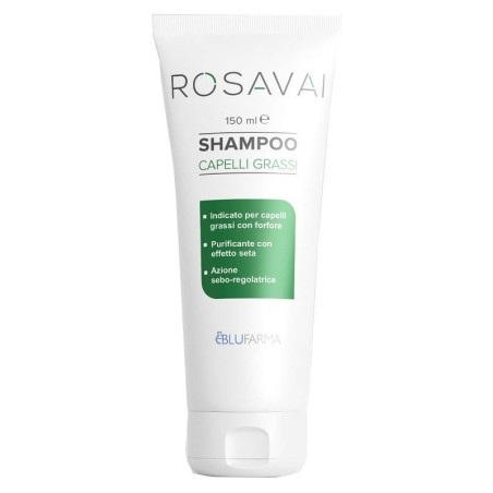 Blufarma Rosavai Shampoo Capelli Antisebo Forfora 150 Ml