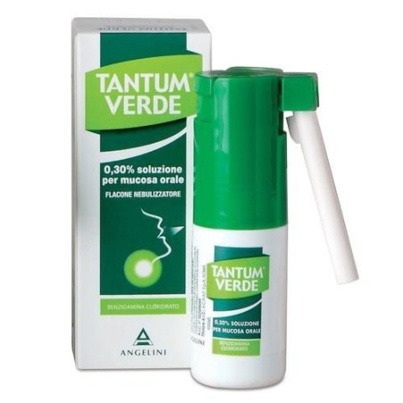 Angelini Tantum Verde 0,30% Spray Per Mucosa Orale, Soluzionebenzidamina Cloridrato