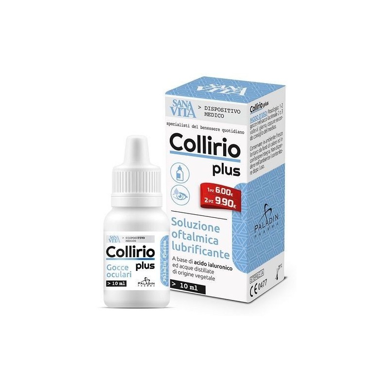 Paladin Pharma Gocce Oculari Sanavita Collirio Plus 10 Ml