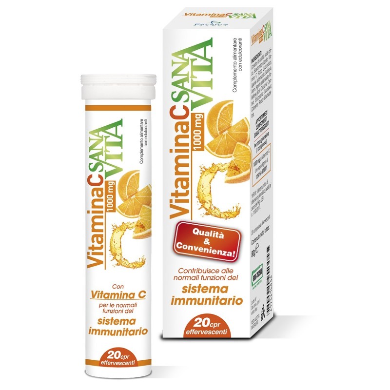 Paladin Pharma Sanavita Vitamina C 20 Compresse Effervescenti