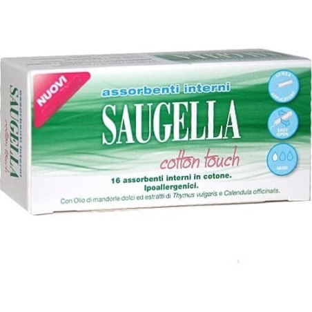 Meda Pharma Saugella Cotton Touch Assorbenti Interni Mini 16 Pezzi Taglio Prezzo