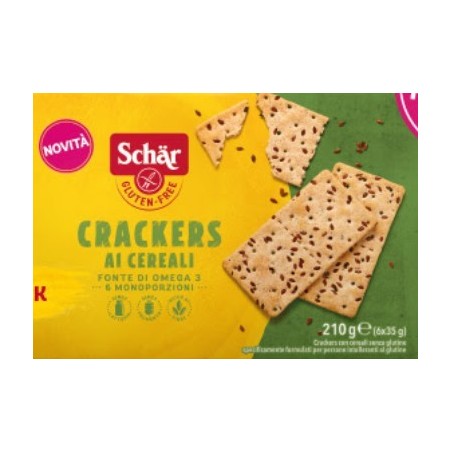 Dr. Schar Schar Crackers Cereali Senza Lattosio 6 Monoporzioni Da 35 G