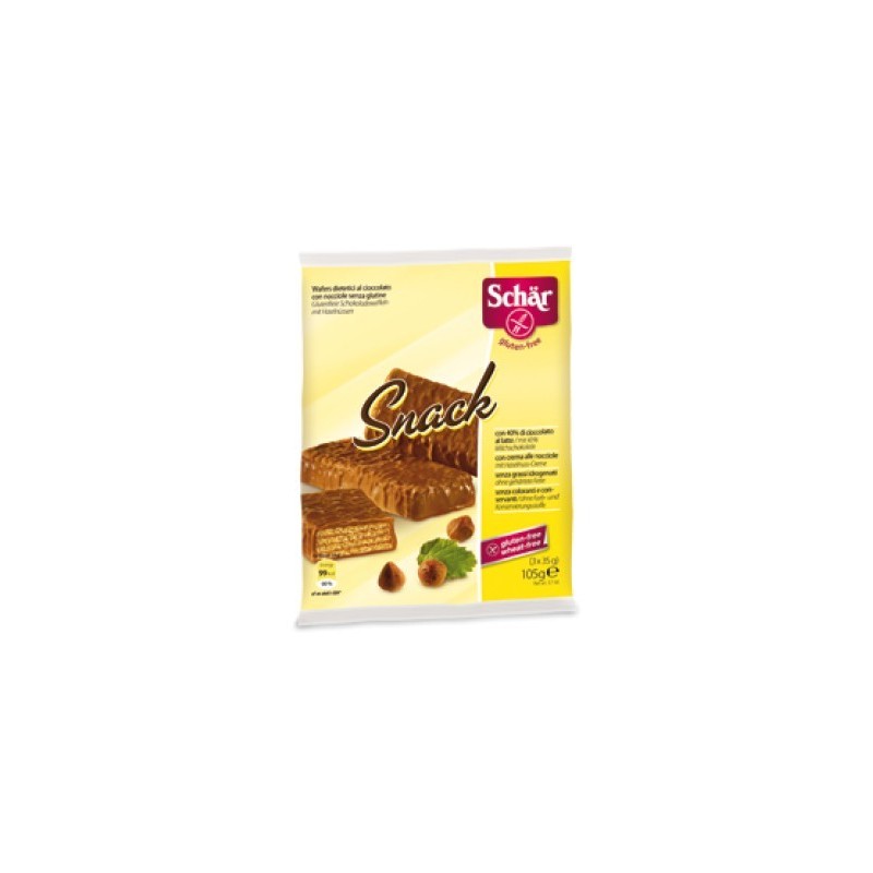 Dr. Schar Schar Snack Con Cioccolato Al Latte E Nocciole 3 Wafer X 35 G