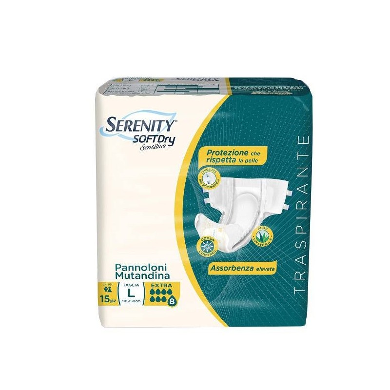 Pannolone Mutandina Serenity Sd Sensitive Extra L 15 Pezzi